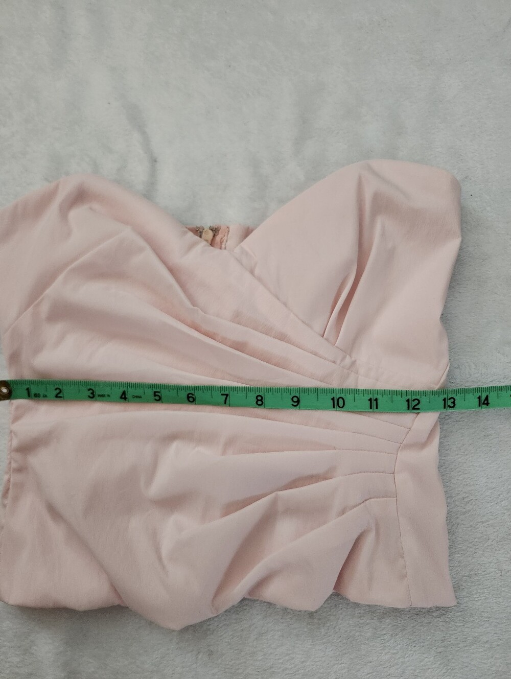 VERONIQUE YOUNG Size 6 Pastel Pink Y2K Romantic Coquette Barbiecore Corset Top - Picture 10 of 11